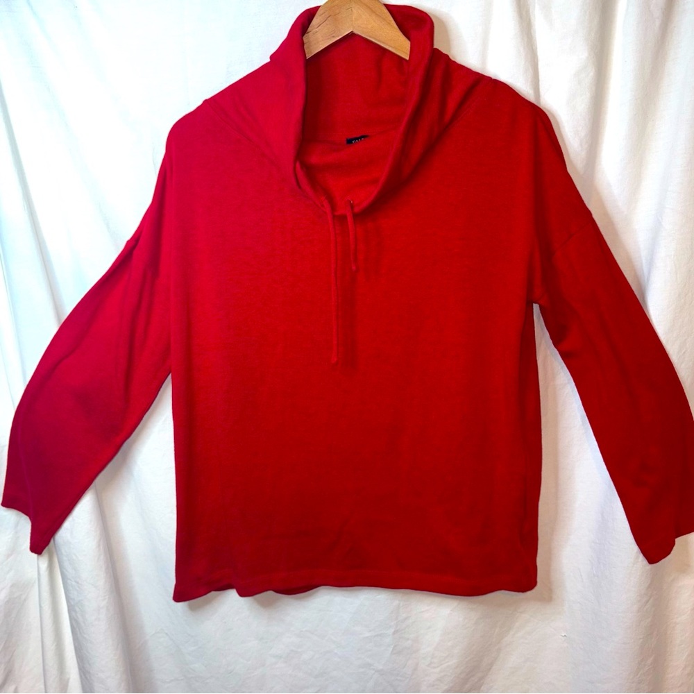 NWOT Talbots Red Cowl Neck Sweater